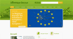 Desktop Screenshot of dominiquedecoux.be